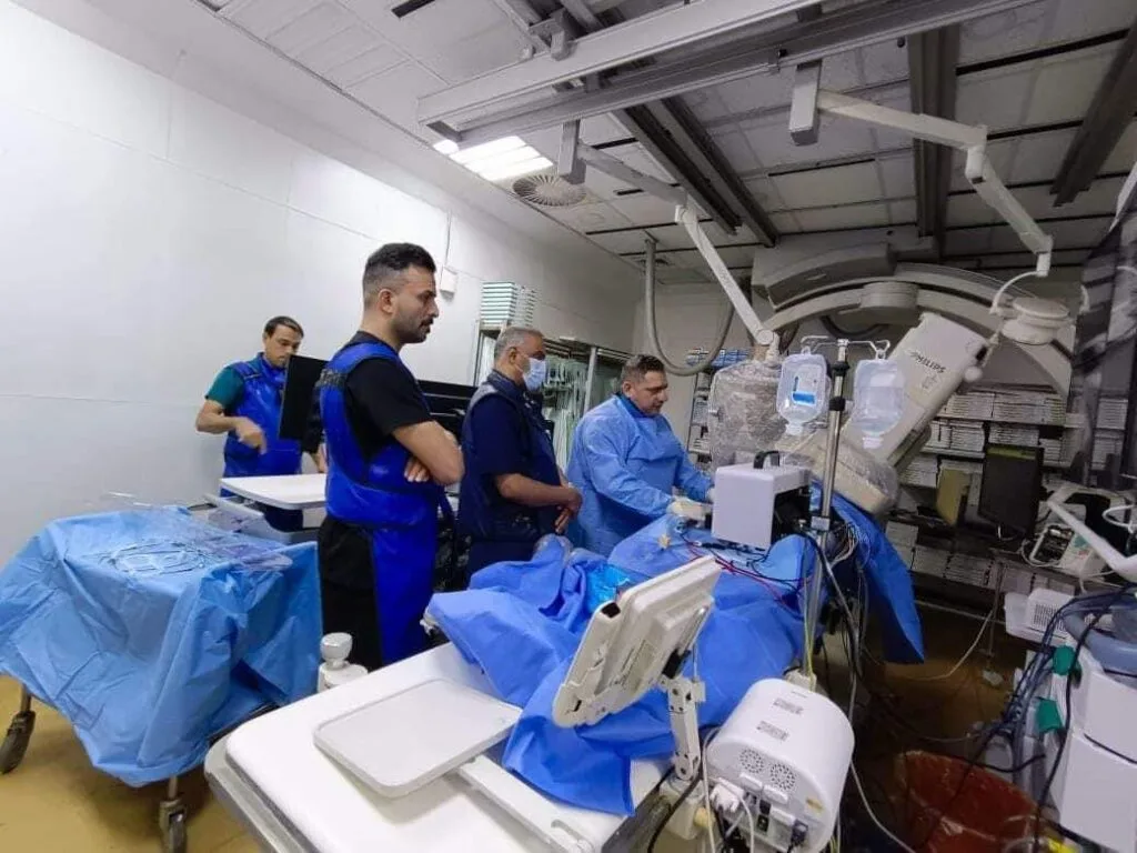 مستشفى الناصرية للقلب يسجل زيادة بعدد عمليات التداخل القسطاري لتصل(5557)تداخل قسطاري خلال عام ٢٠٢٣
